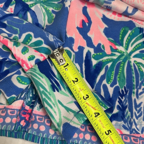 Lilly Pulitzer Jet Stream Pearl Romper Dress Blue Green Pink Women’s Size 4 - Picture 8 of 15